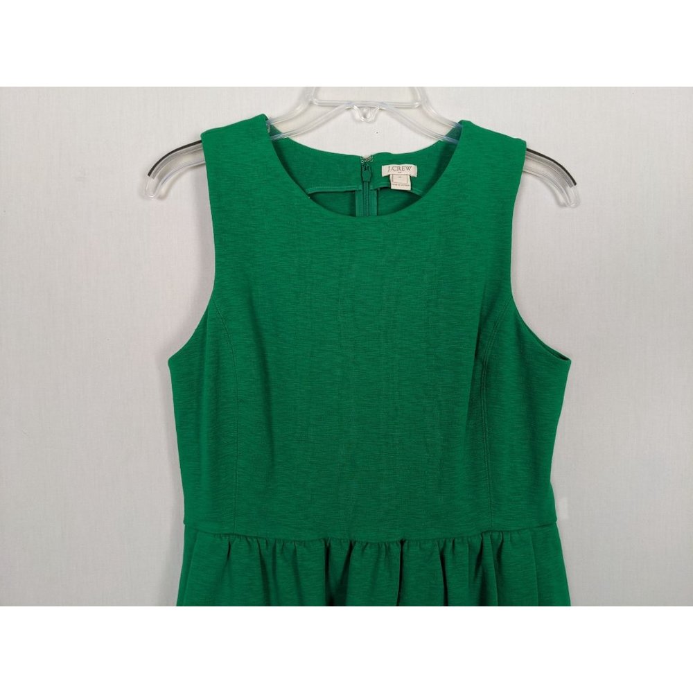 J.CREW Factory Daybreak sleeveless green Dress Style C0250 Size M - Picture 4 of 11